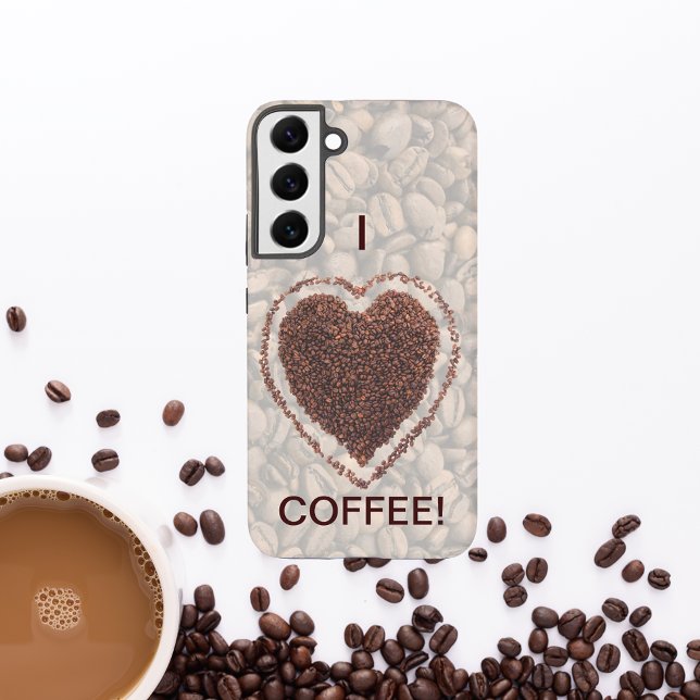 Coffee Lover Coffee Bean Heart Samsung Galaxy Case (Coffee Lover Coffee Bean Heart Samsung Galaxy Case)