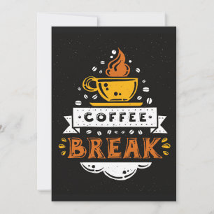 Coffee Lover Coffee Break Invitation