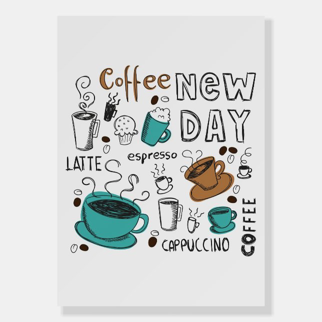 Coffee Lover Coffee Collection For New Day Foam Board (Front)