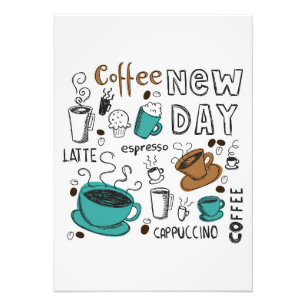 Coffee Lover Coffee Collection For New Day Photo Print