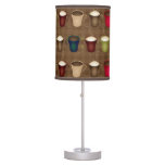 Coffee Lover Coffee Cups Table Lamp at Zazzle