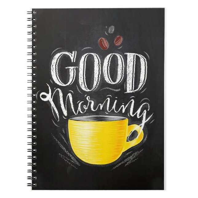 Coffee Lover Coffee Good Morning Notebook (Front)