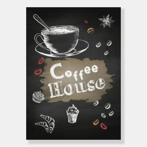 Coffee Lover Coffee house Blackboard Foam Board