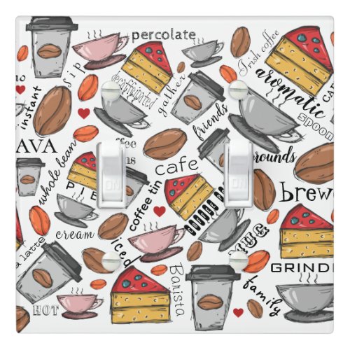 Coffee Lover Coffee Shop or Caf   Light Switch Cover