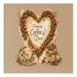 Coffee lover Cozy Vintage Acrylic Print