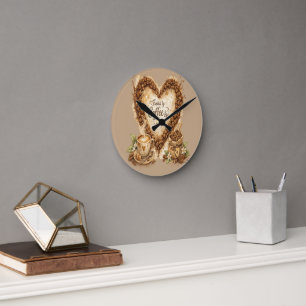 Coffee lover Cozy Vintage Round Clock