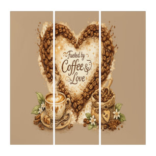 Coffee lover Cozy Vintage Triptych