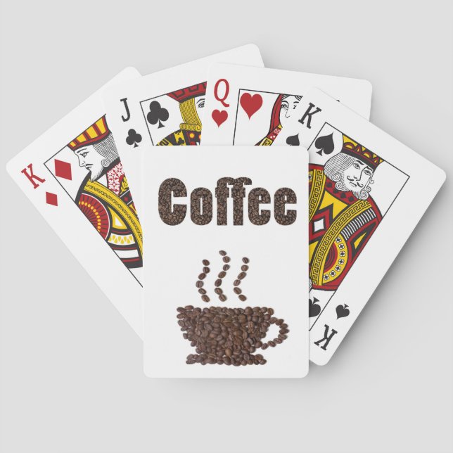 Coffee Lover Cup Coffee Art Poker Cards (Back)