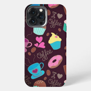 Coffee Lover Cups & Cupcakes iPhone 13 Pro Max Case