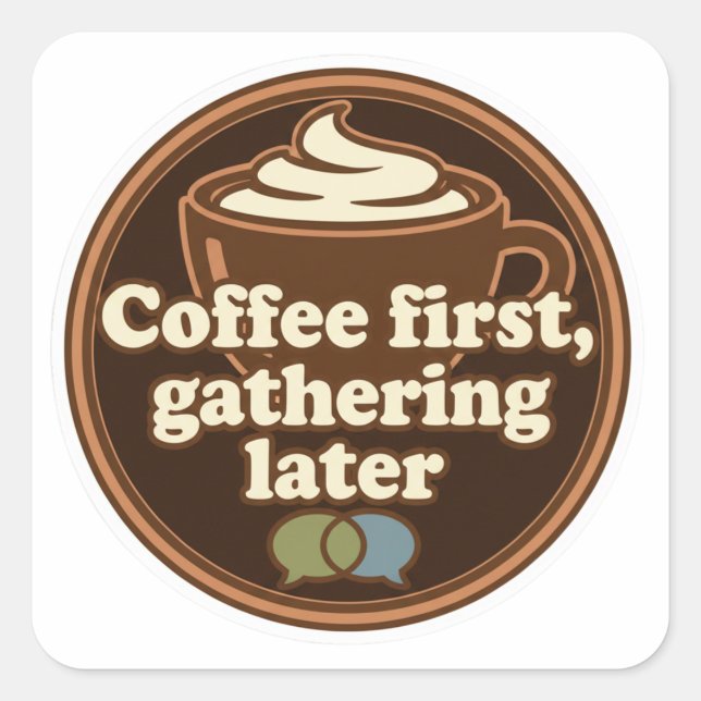 Coffee Lover Daily Ritual Sticker (Front)