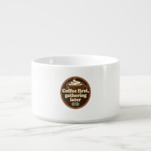Coffee Lover Daily Ritual Sticker Bowl