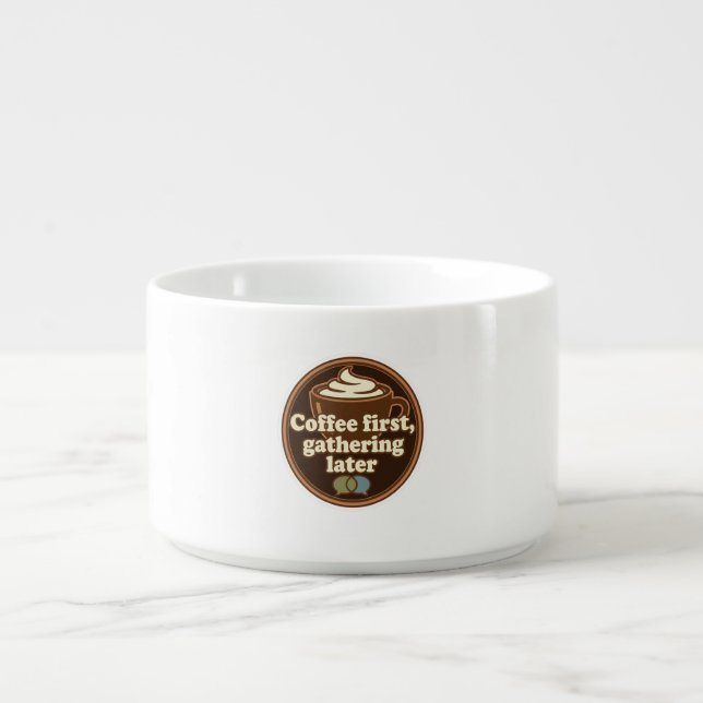 Coffee Lover Daily Ritual Sticker Bowl (Center)