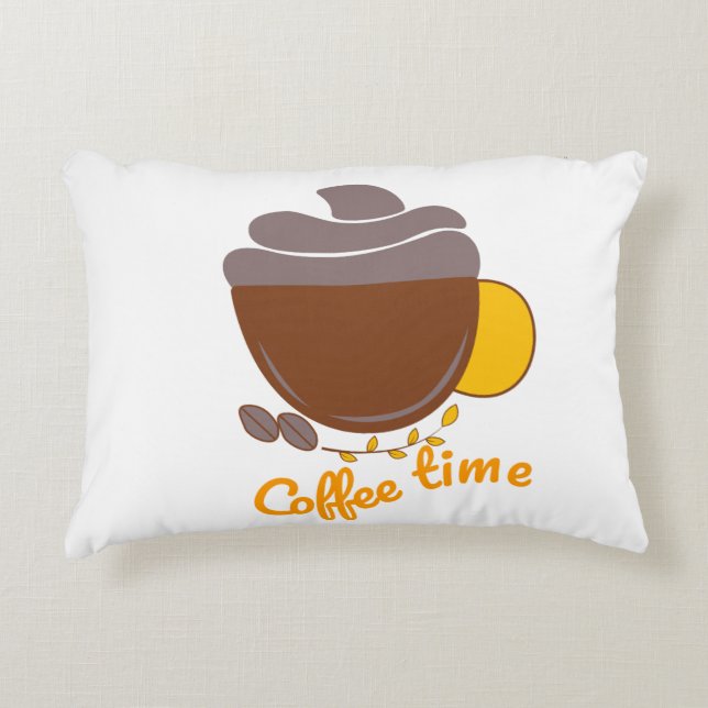 Coffee Lover Decorative Pillow (Front)