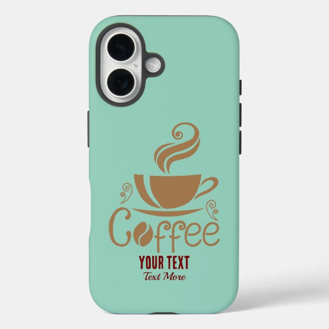Coffee Lover Design – Minimal Coffee Cup Graphic Case-Mate iPhone Case (Back)