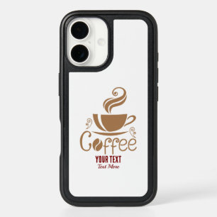 Coffee Lover Design – Minimal Coffee Cup Graphic iPhone 16 Case