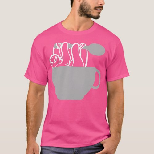 Coffee Lover Espresso Sloth Cafe T_Shirt