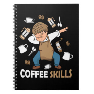 Coffee Lover Gift Men Barista Latte Art Notebook