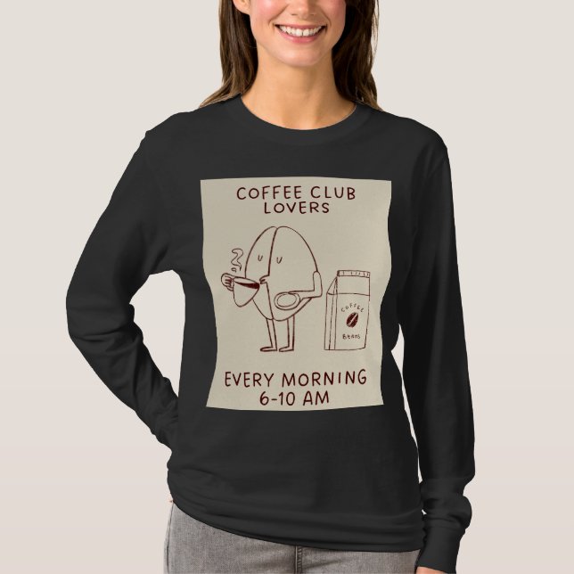 Coffee lover girls tshirt (Front)