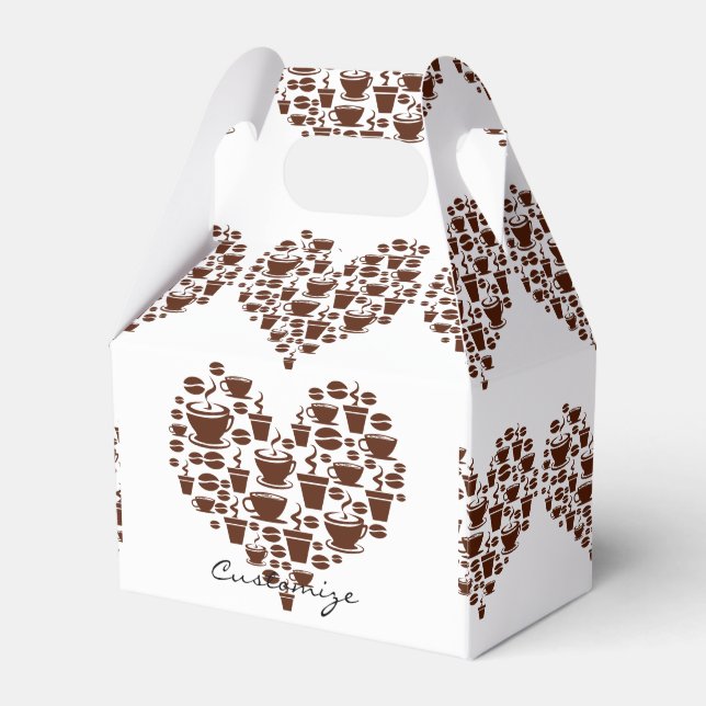 Coffee Lover Heart Thunder_Cove Favor Boxes (Front Side)