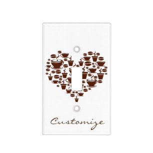 Coffee Lover Heart Thunder_Cove Light Switch Cover