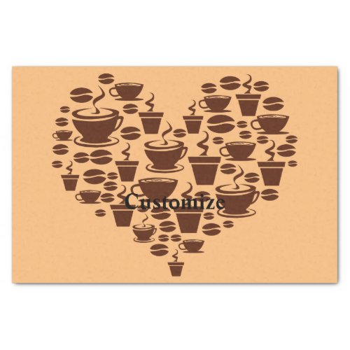 Coffee Lover Heart Thunder_Cove Tissue Paper