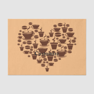 Coffee Lover Heart Thunder_Cove Tissue Paper