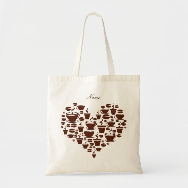 Coffee Lover Heart Thunder_Cove Tote Bag (Front)