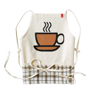 Coffee Lover Kitchen Apron, Zazzle Heart Zazzle HEART Apron