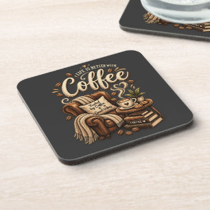 Coffee Lover – Life Is Better With Coffee Beverage Coaster