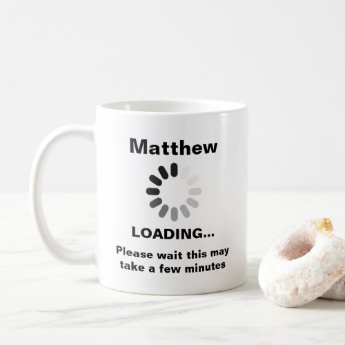 Coffee Lover Loading Personalized Coffee Mug