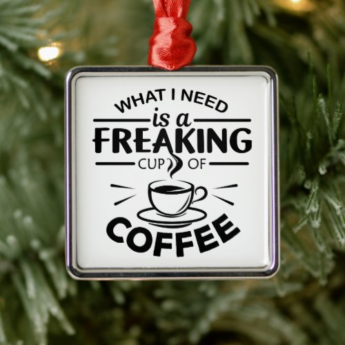 Coffee Lover   Metal Ornament