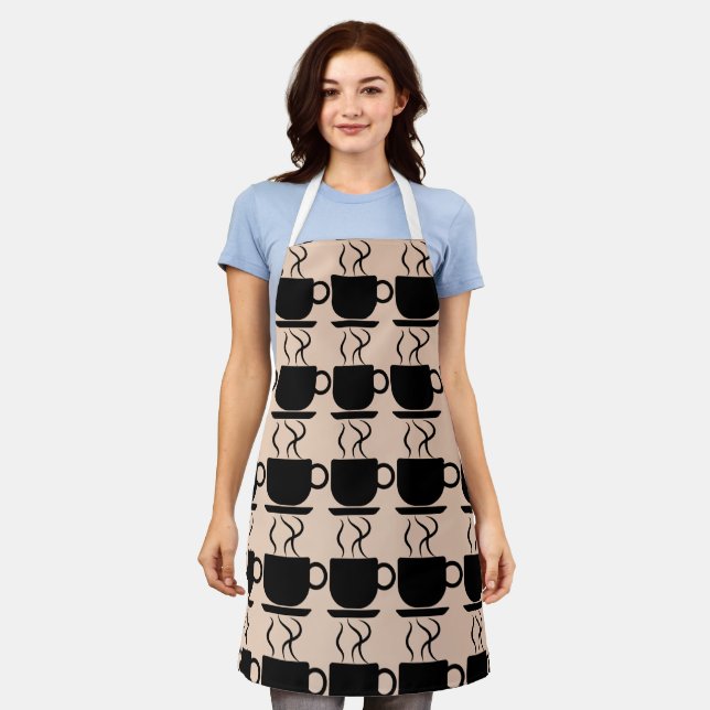 COFFEE LOVER MOCHA KITCHEN APRON (Worn)