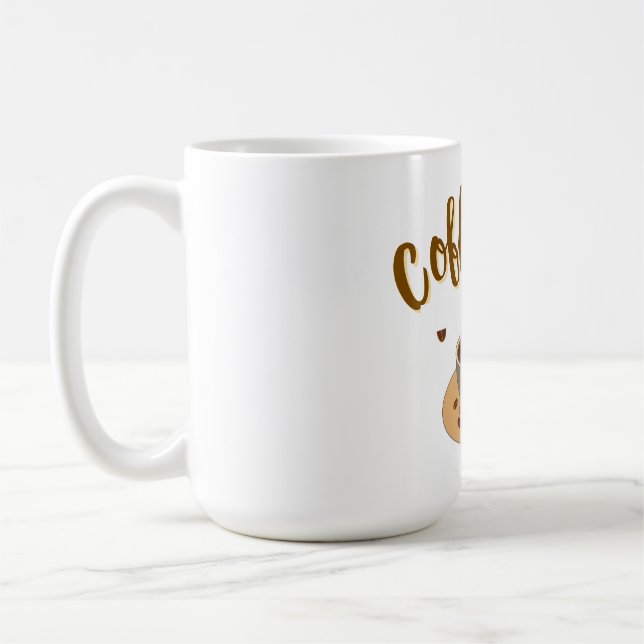 Coffee Lover Mug | Cute Coffee Cup Design | Gift f (Left)