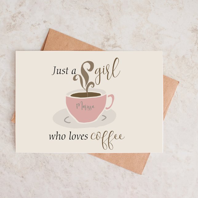 Coffee Lover Personalized Script for Her Note Card (Creator Uploaded)