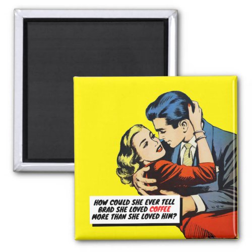 Coffee Lover Pop Art Magnet