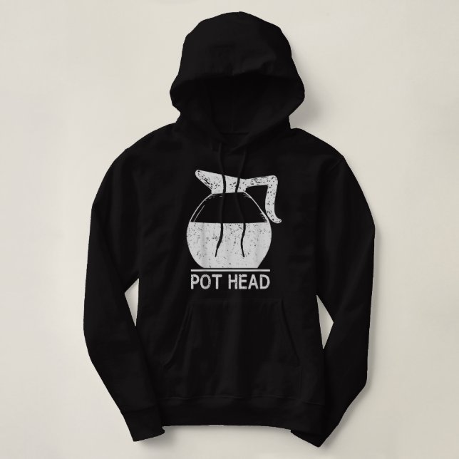 Coffee Lover Pot Head TShirt  (Design Front)