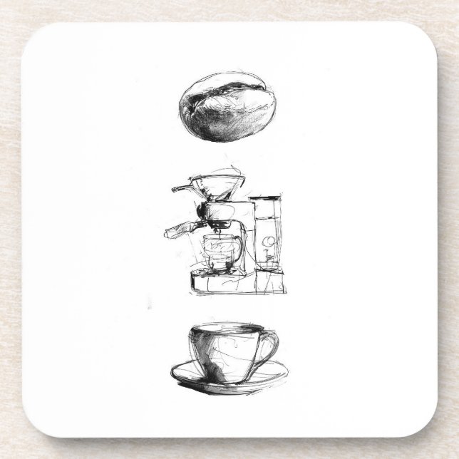 Coffee Lover Set Beverage Coaster (Front)