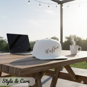 Coffee Lover Snapback Hat for Daily Casual Style
