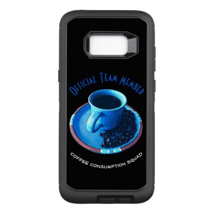 Coffee Lover Squad | Blue Cup and Saucer OtterBox Defender Samsung Galaxy S8+ Case