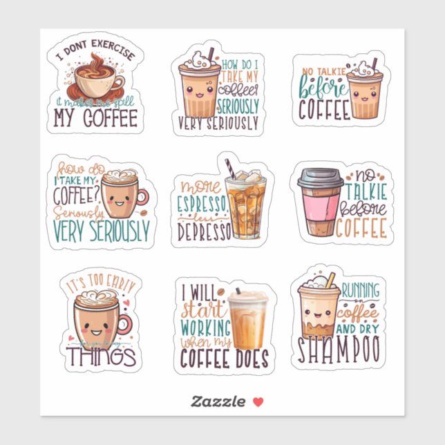 Coffee Lover Sticker (Sheet)