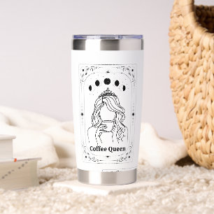 Coffee Lover Tarot Zodiac Astrology Whimsy Witchy Insulated Tumbler