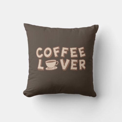 Coffee Lover Throw Pillow