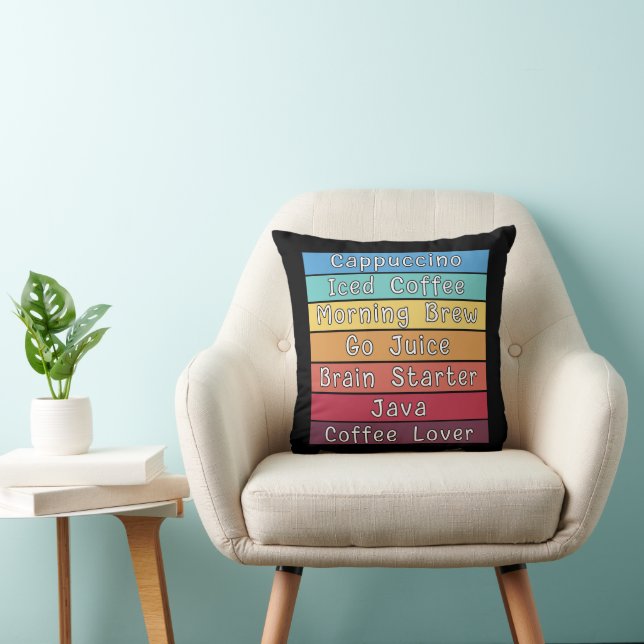 Coffee Lover    Throw Pillow (Chair)