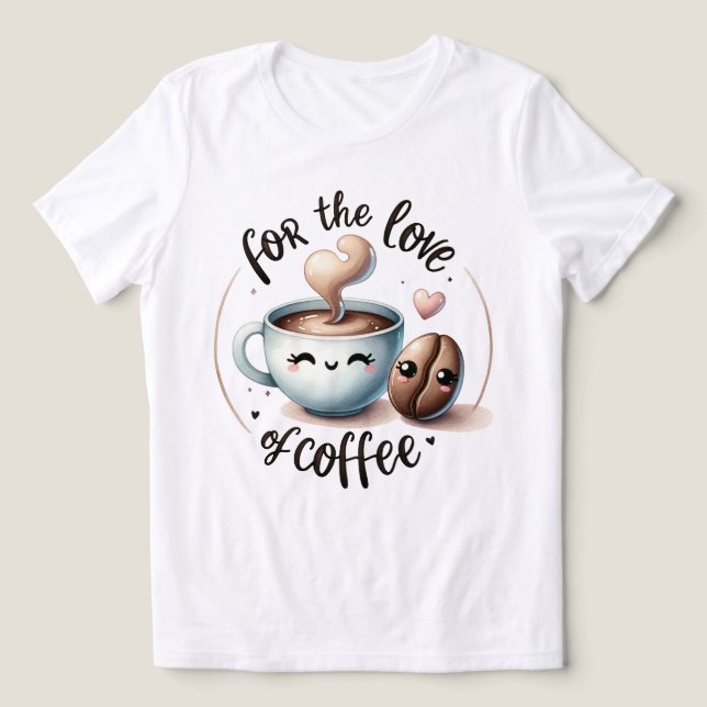 Coffee Lover Tri-Blend Shirt (Design Front)