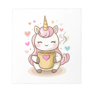 Coffee Lover Unicorn (1) Notepad