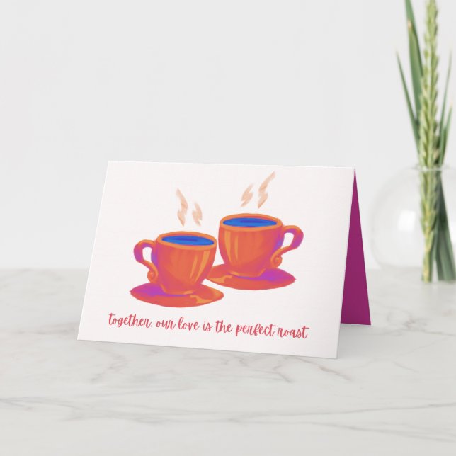 Coffee Lover Valentine's Day Card (Front)