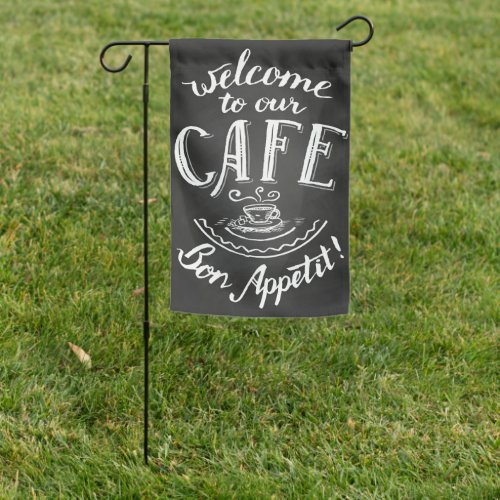 Coffee Lover Welcome To Our Cafe Garden Flag