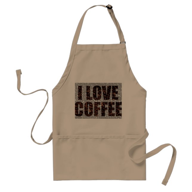 Coffee lovers adult apron (Front)