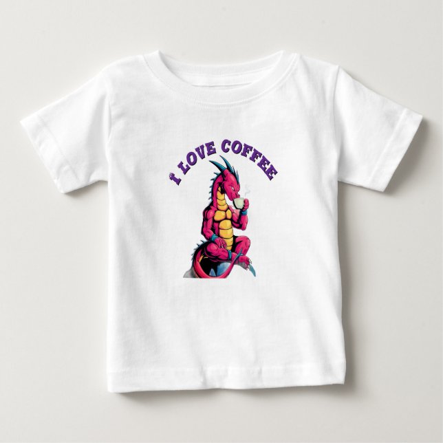 Coffee lovers baby bodysuit (Front)