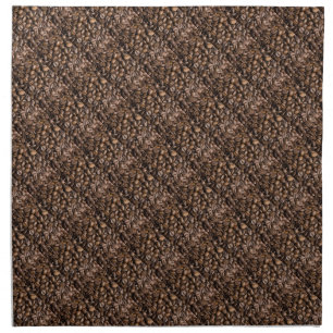 Coffee Lovers Beans Brown Background Napkin